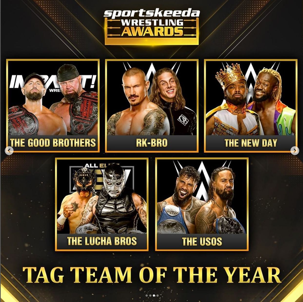 The Tag Team of the Year nominees,