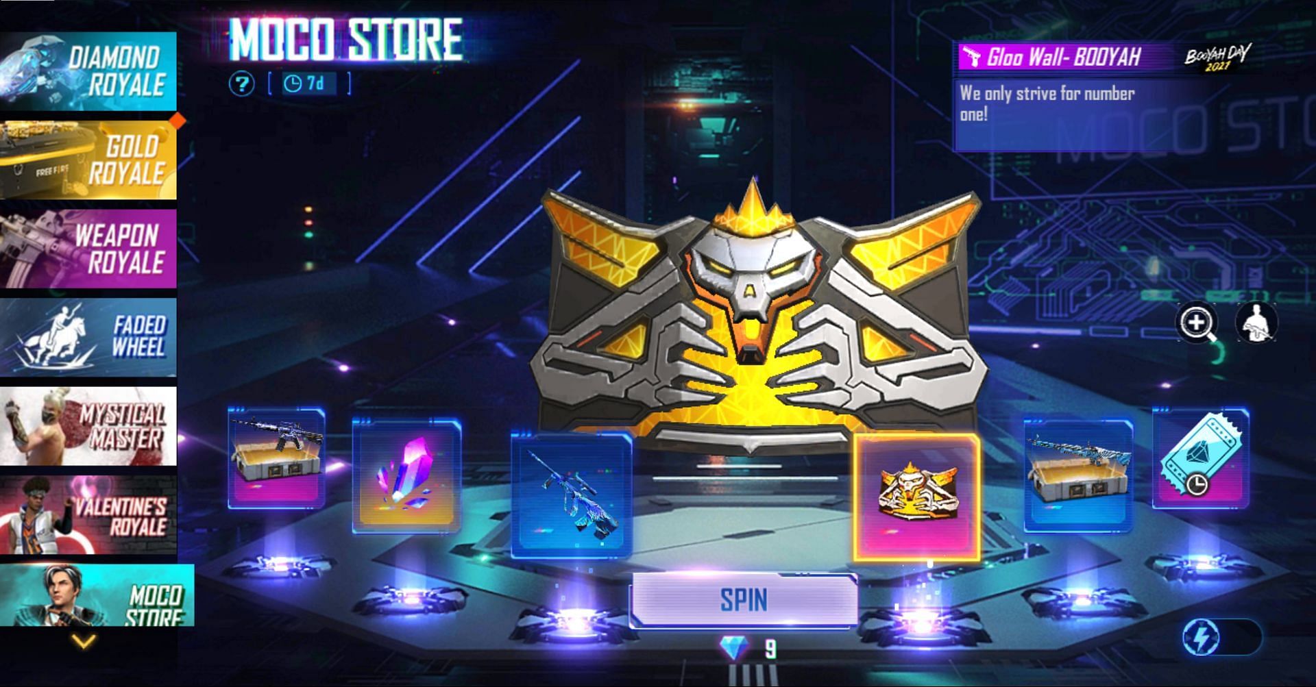 After picking the items, they can perform the spins (Image via Garena)