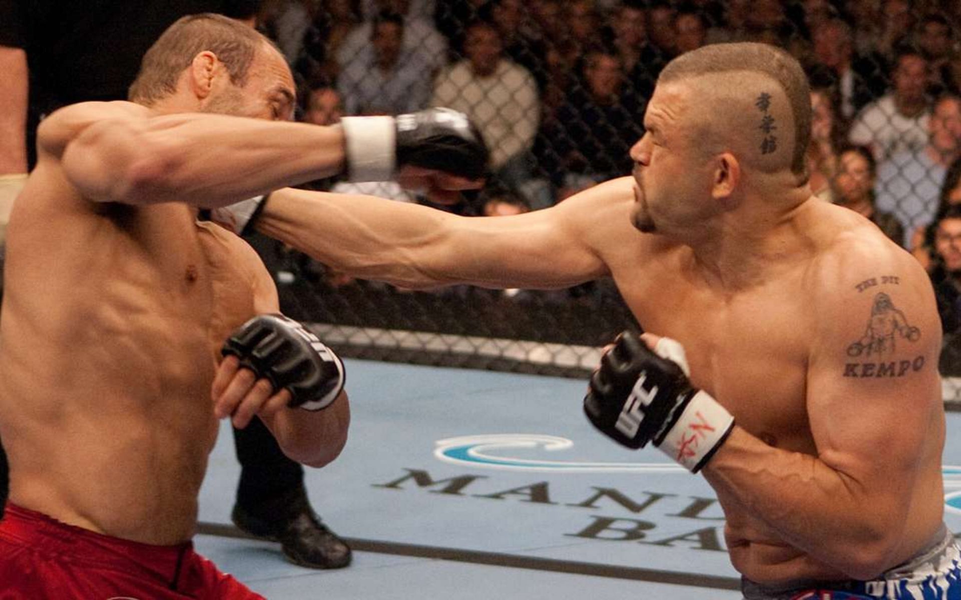 Chuck Liddell beat Randy Couture in the same fashion on two occasions
