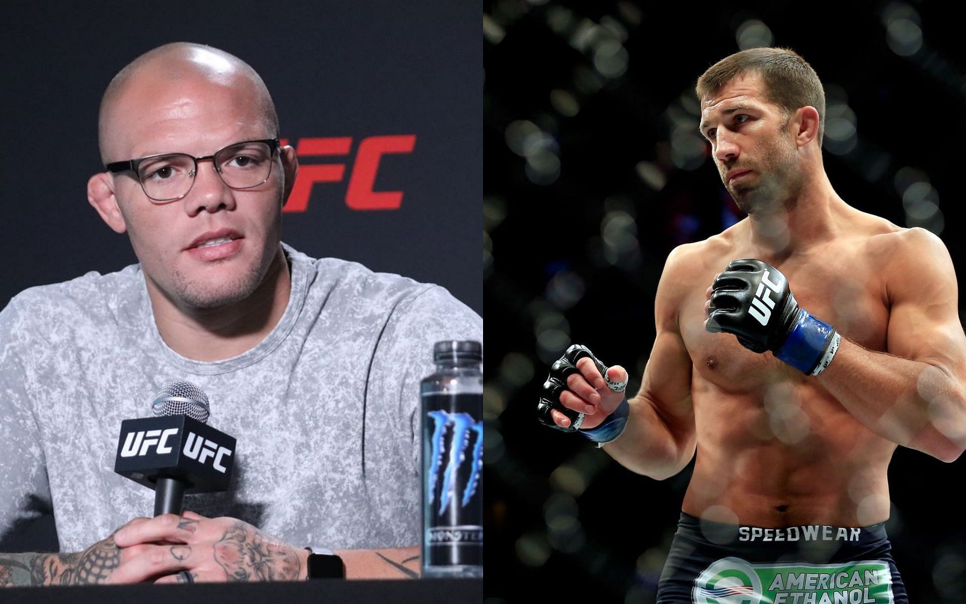 Anthony Smith (L) and Luke Rockhold (R)