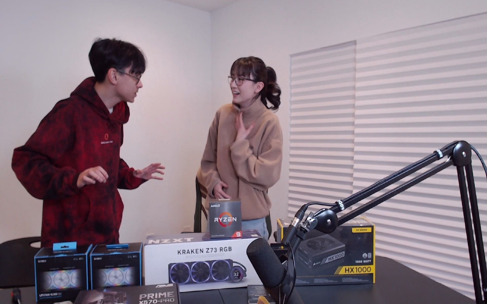 Twitch streamer Kyedae drops a $3,000 graphics card (Images via Twitch/Kyedae)