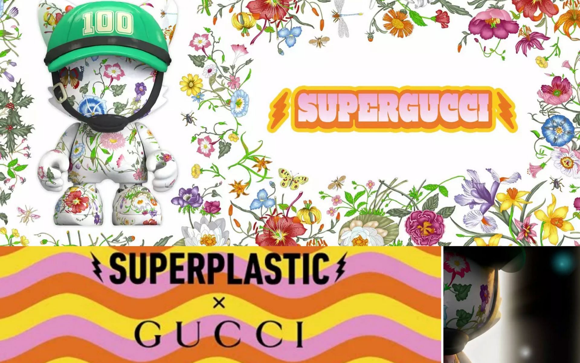 SUPERGUCCI NFT drop via Superplastic and Gucci (image via superplastic.co /superplastic/youtube)