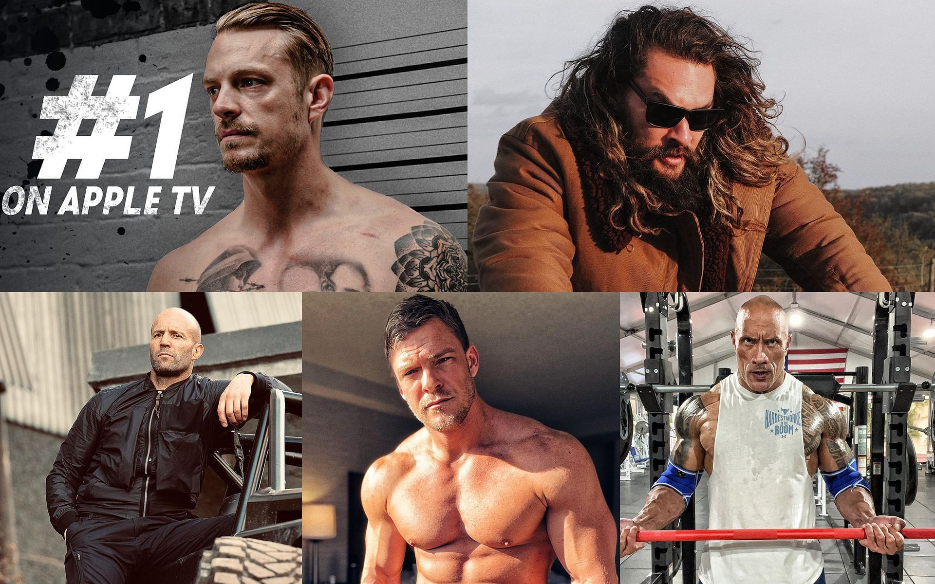 5 actors who could have played Jack Reacher (Images via Instagram: therock, joelkinnaman, alanritchson, prideofgypsies &amp; jasonstatham)