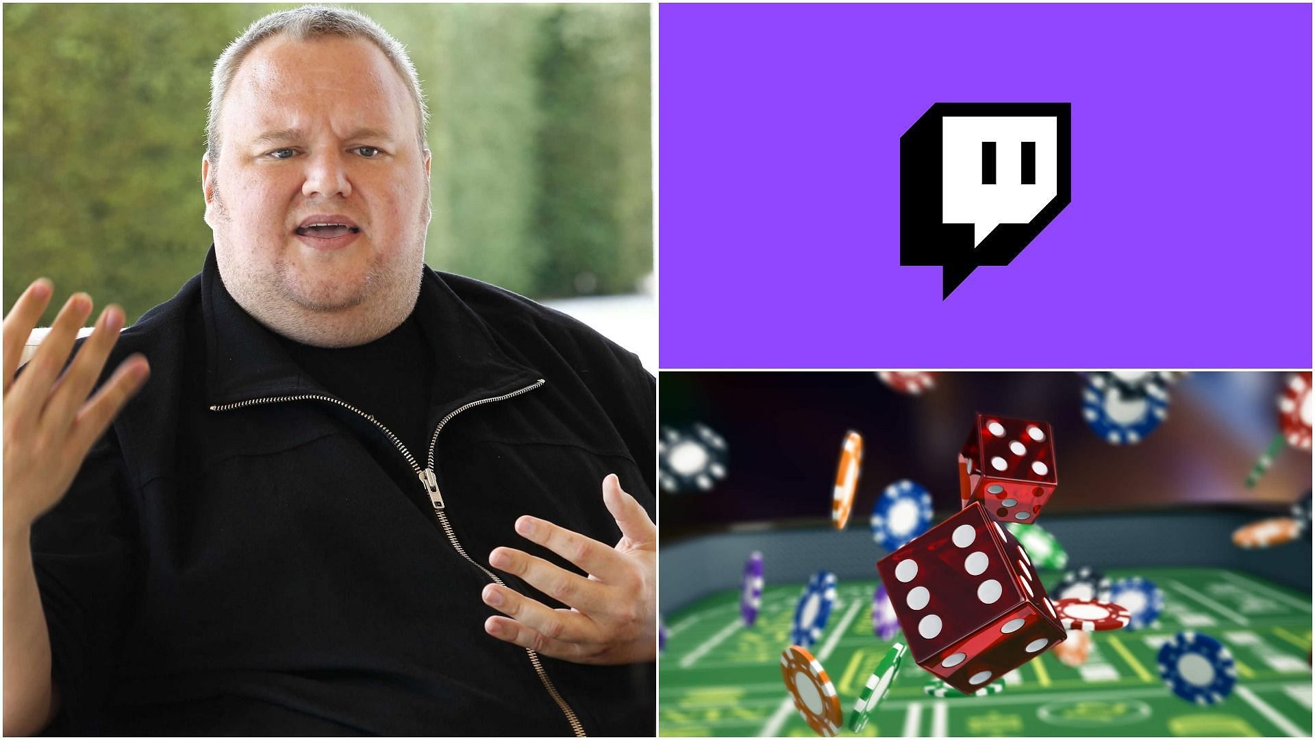 Kim Dotcom tries to bring attention to problems with Twitch gambling streamers (Image via Sportskeeda)