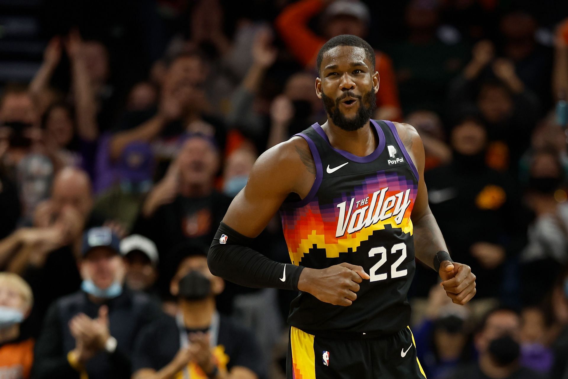 Deandre Ayton in action for the Phoenix Suns