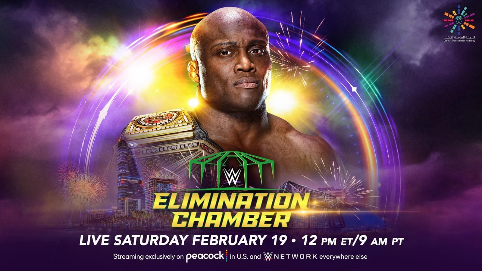 Lashley will defend the WWE Championship inside the Elimination Chamber.