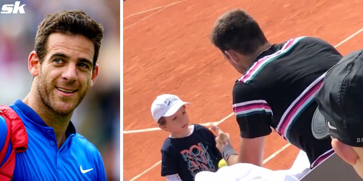 Juan Martin del Potro had a heartwarming interaction with a kid during the Argentina Open