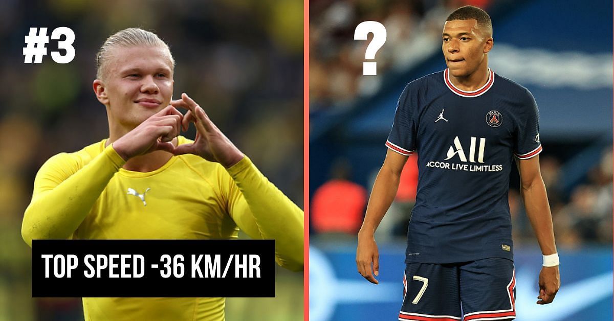 Erling Haaland and Kylian Mbappe are among the fastest forwards in world football right now.