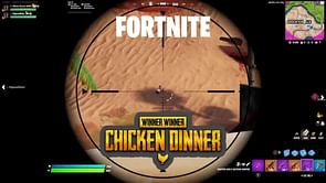 Fortnite player gives a whole different meaning to 'Winner Winner, Chicken Dinner' after winning PUBG style