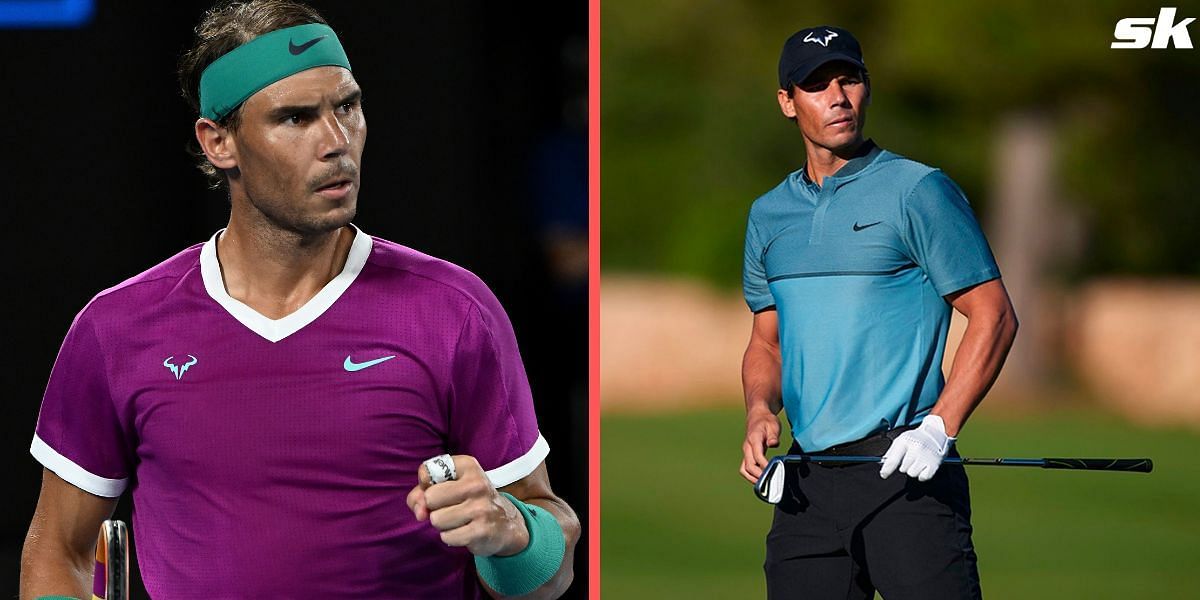 Rafael Nadal is playing at the Balearic Mid-Amateur Golf Championship, where he is currently in 3rd place