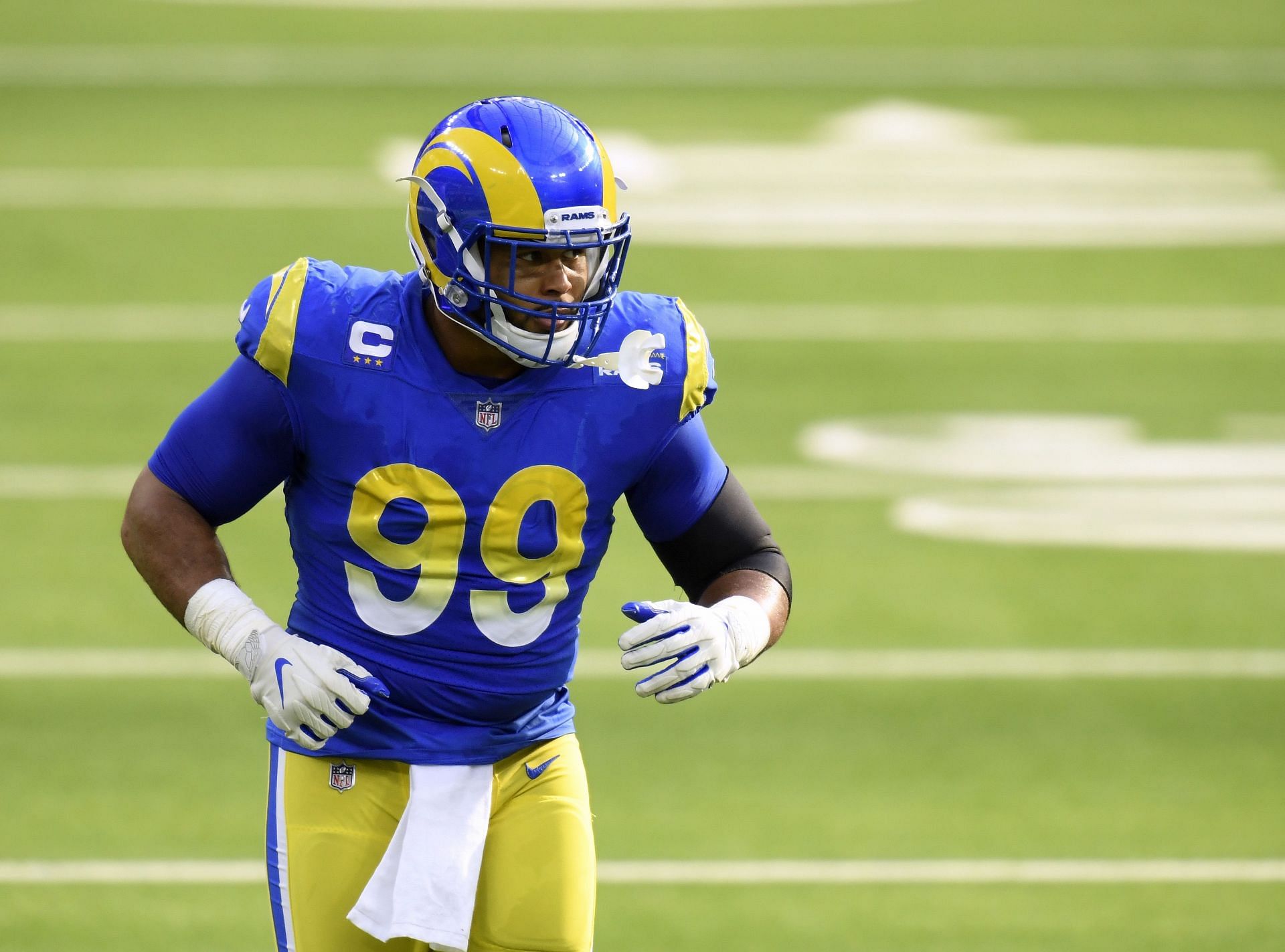 Los Angeles Rams defensive lineman Aaron Donald