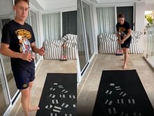 [Watch] Marnus Labuschagne recreates spinning conditions in his backyard to prepare for upcoming subcontinent tours