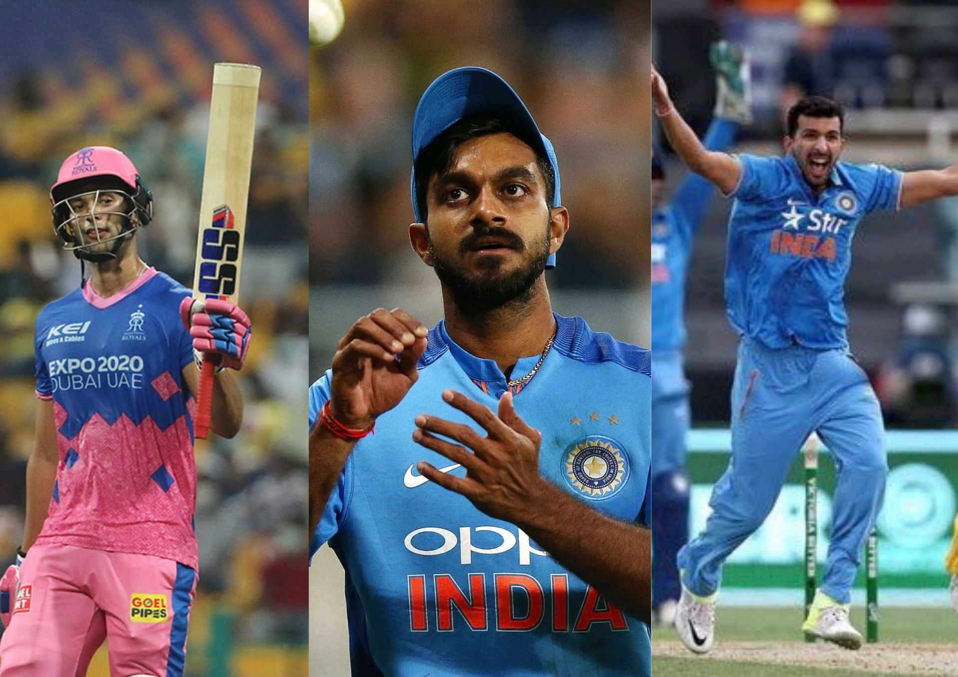 Three capped Indian seam-bowling all-rounders who will be in demand. (Picture Credits: IPL; Getty Images; Twitter/Rishi Dhawan).