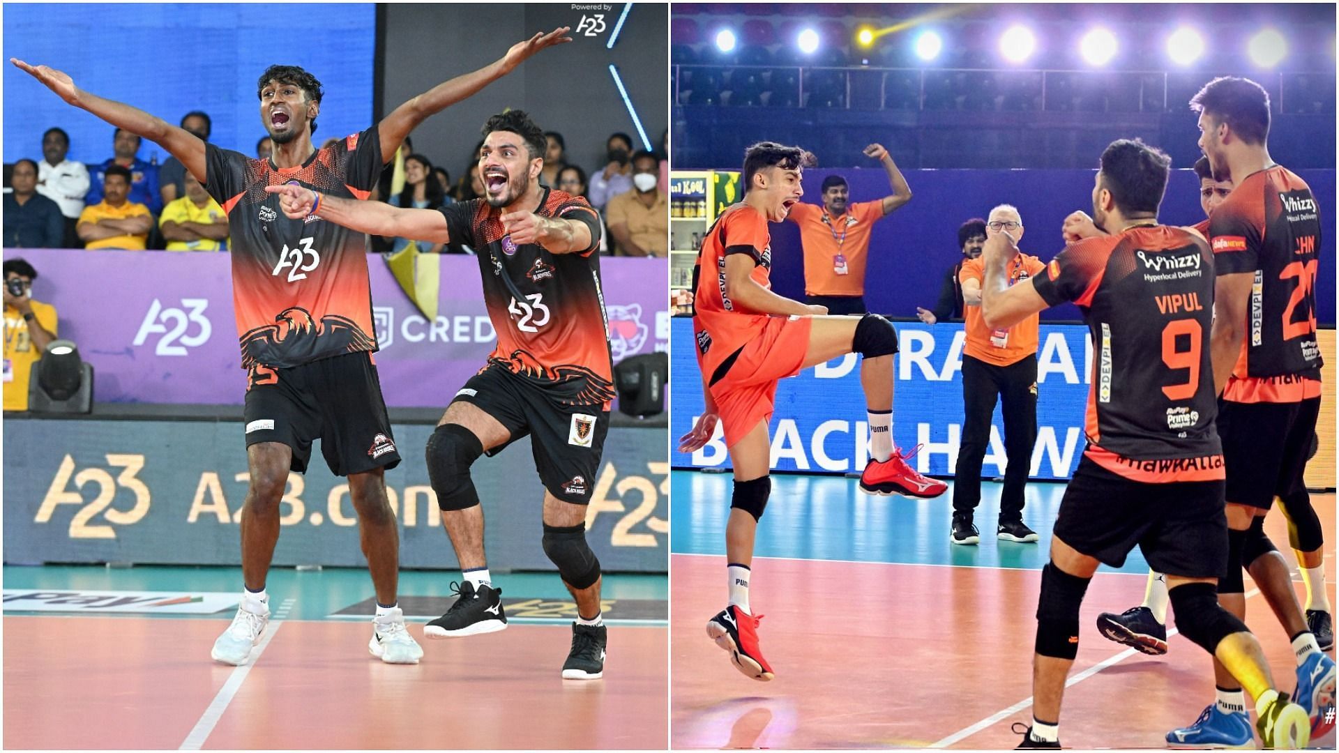 Hyderabad Black Hawks in action at PVL 2022 (Pic Credit: PVL)