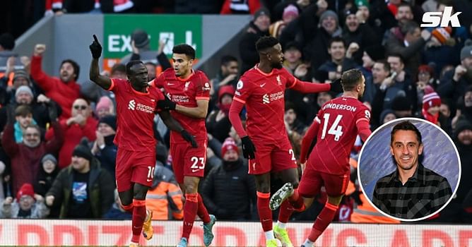 "We do have a title race" - Gary Neville lavishes praise on Liverpool for coping well during Mohammed Salah and Sadio Mane's absence