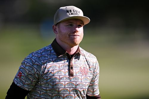 Canelo Alvarez at the AT&T Pebble Beach Pro-Am