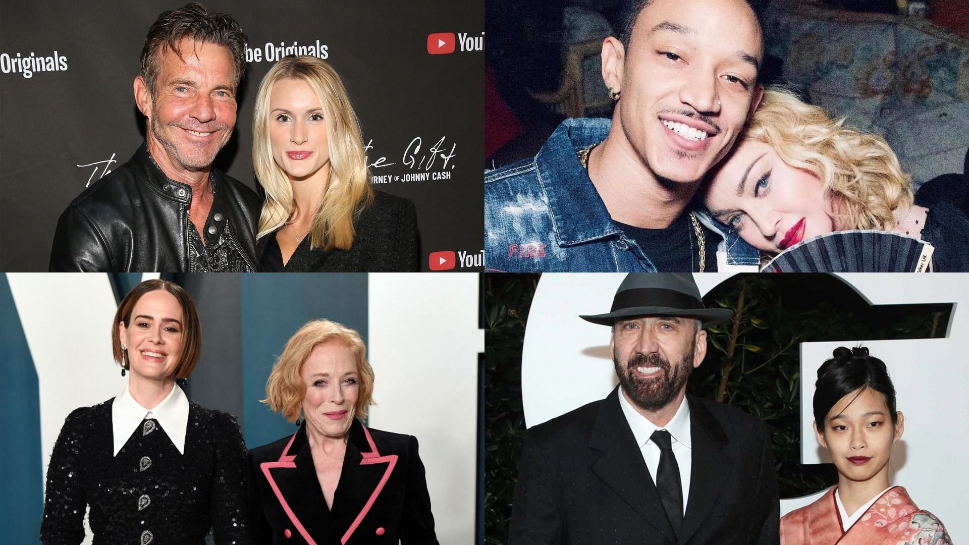 Scroll down to learn about 10 couples with massive age gaps (Images via Getty Images and Instagram)