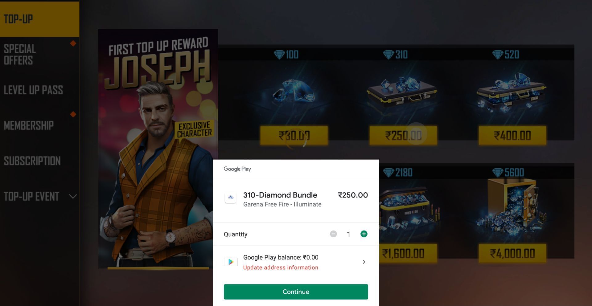 Complete the payment (Image via Garena)