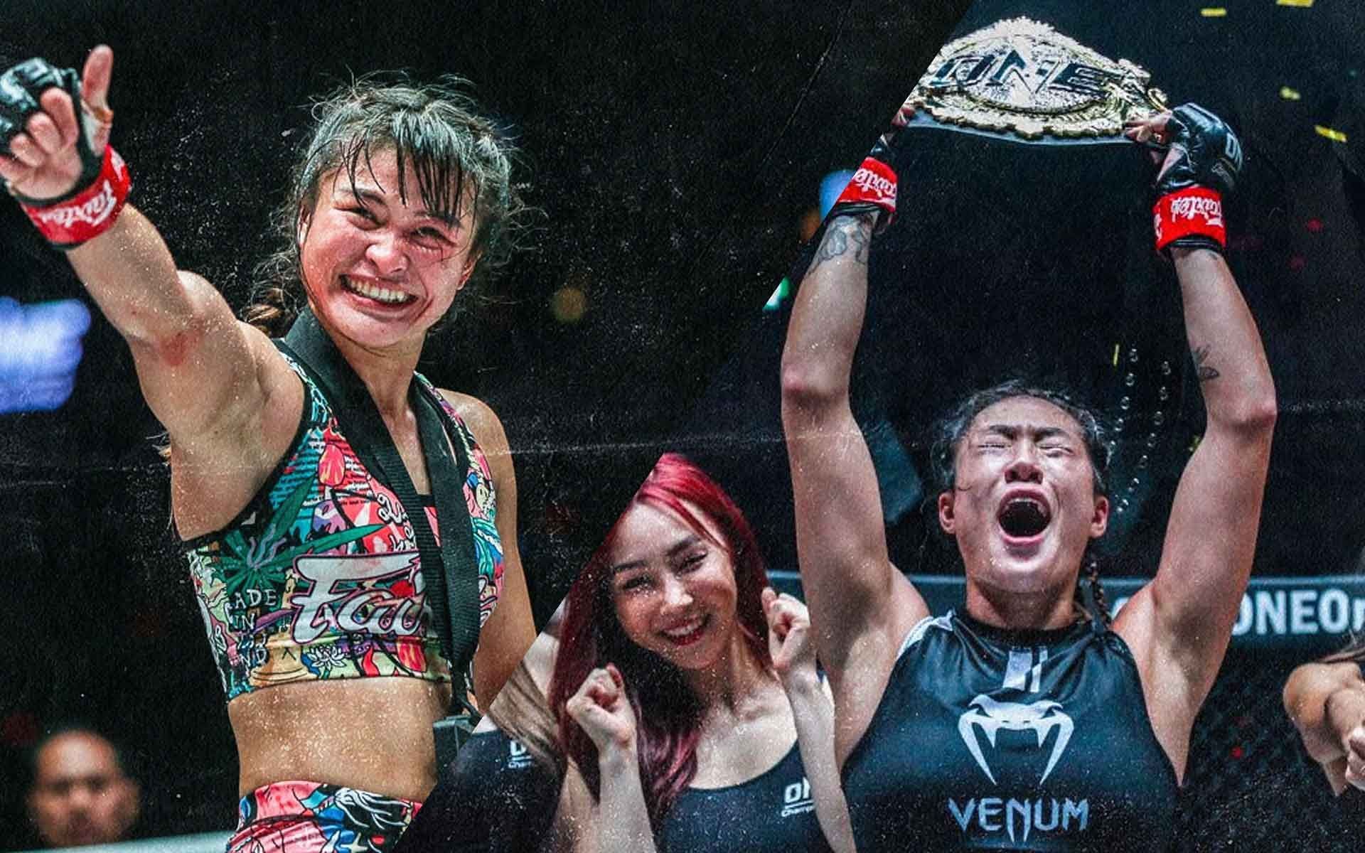 Stamp Fairtex (left), Angela Lee (right) [Photo: ONE Championship]