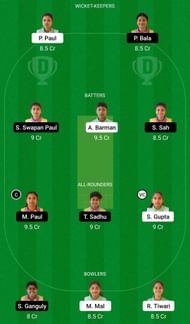 Dream11 Team for Town Club Women vs Mohammedan Sporting Club Women - Bengal Women’s T20 Blast 2022