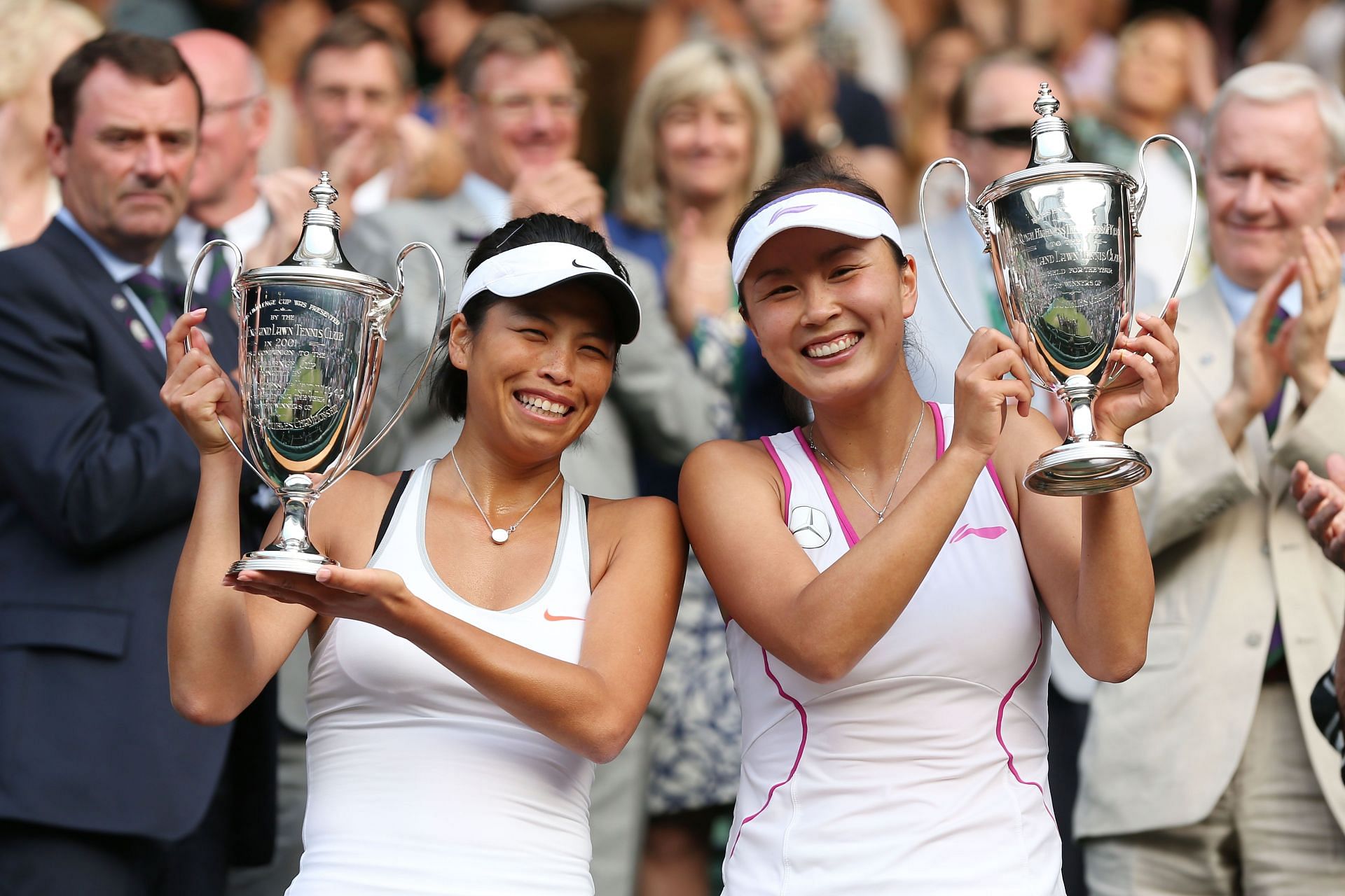 Hsieh Su-Wei and Peng Shuai at the 2013 Wimbledon Championships