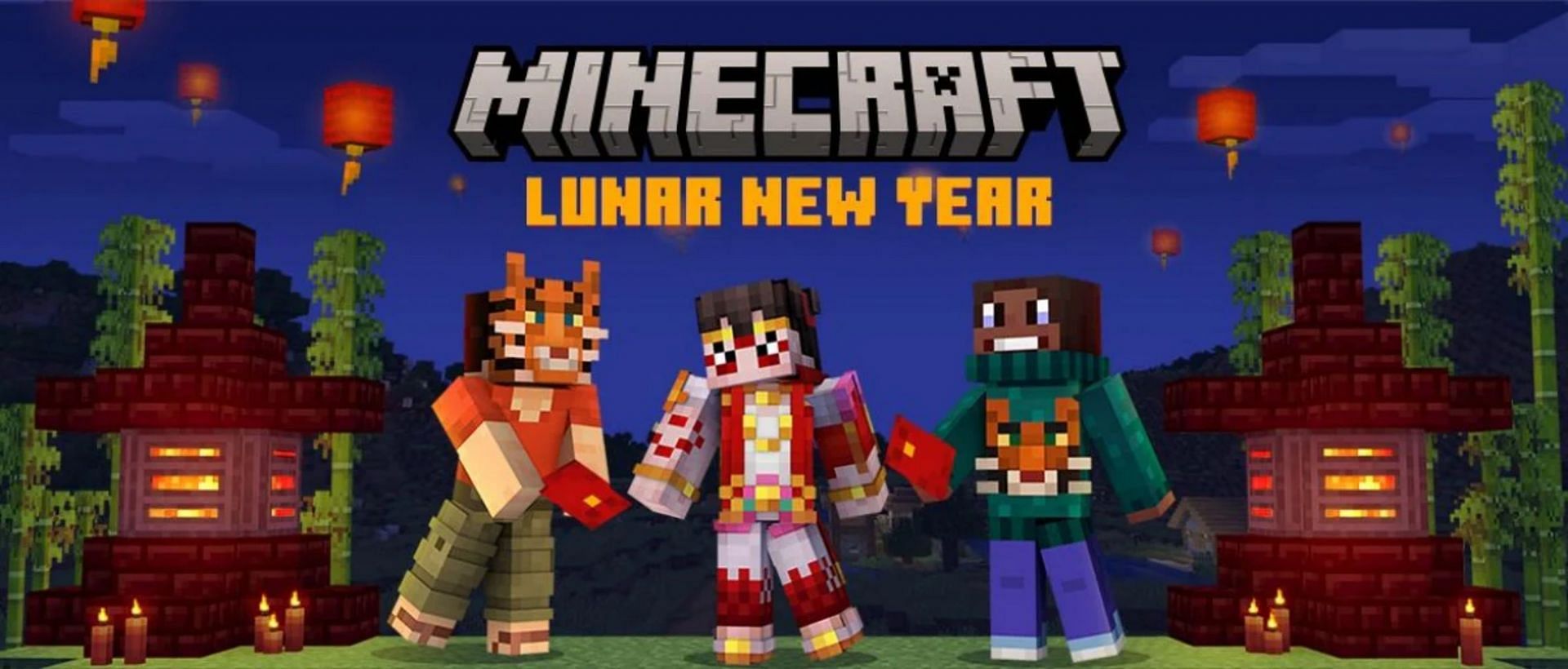 Mojang has released a new Lunar New Year map to commemorate the Year of the Tiger (Image via Mojang)