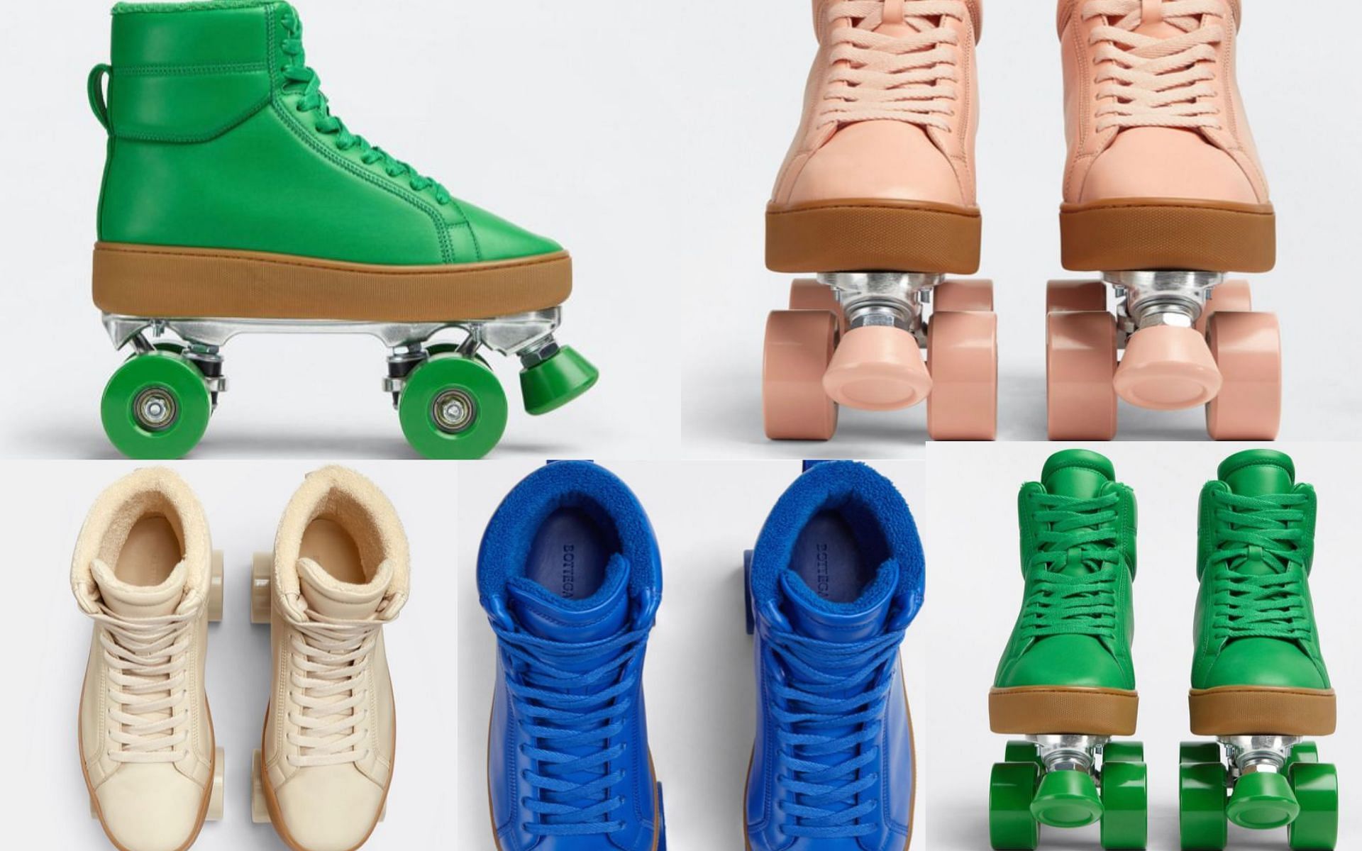 Bottega Veneta launched roller skates shoes in four shades (Image via Bottega Veneta)