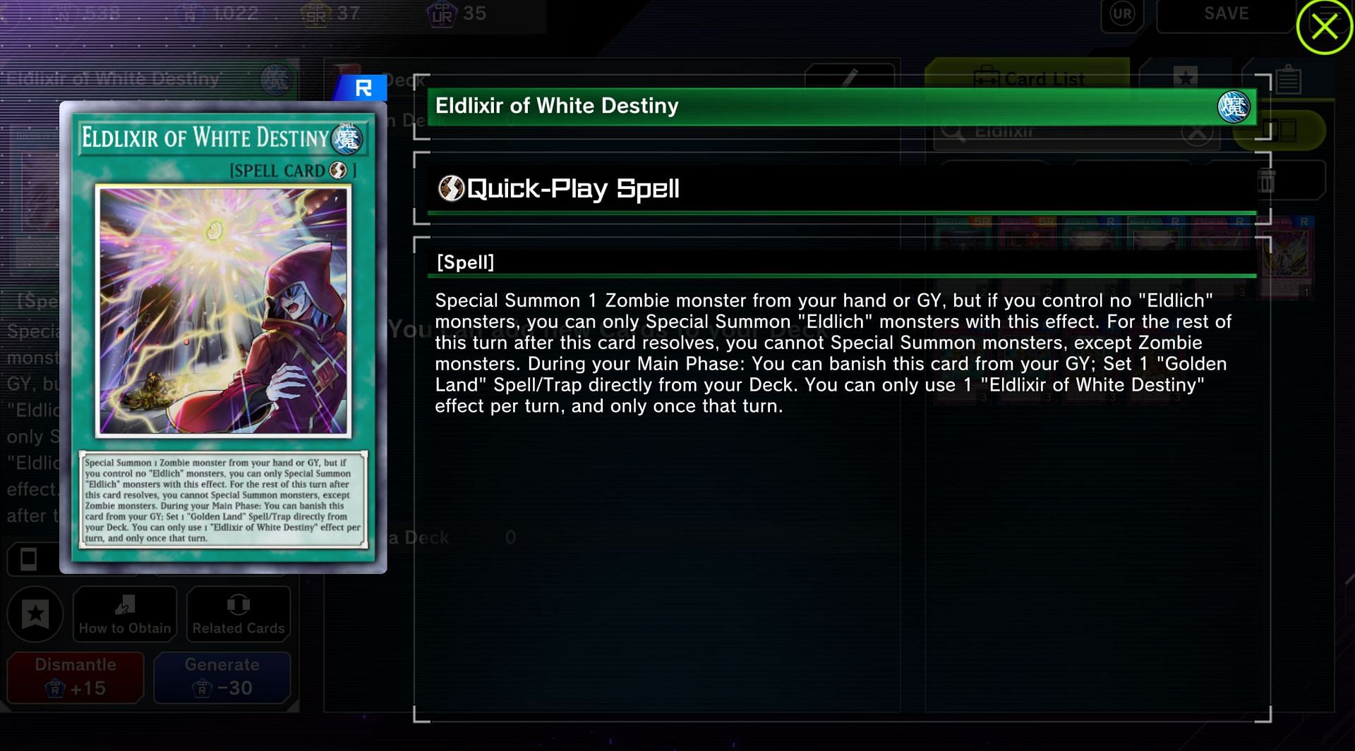 Another key component of the deck are the Eldlixirs (Image via Konami)