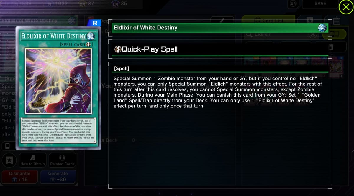 Mastering the Eldlich deck in Yu-Gi-Oh! Master Duel
