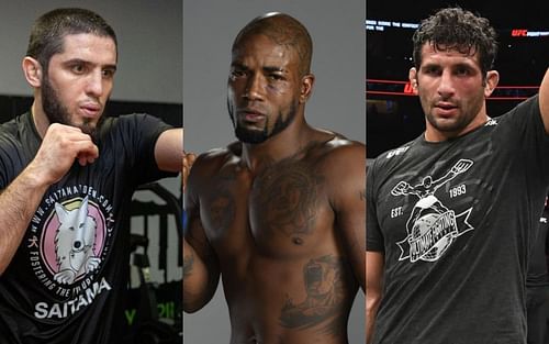 (L to R) Islam Makhachev, Bobby Green and Beneil Dariush via Instagram @islam_makhachev, @bobbykinggreen and @beneildariush