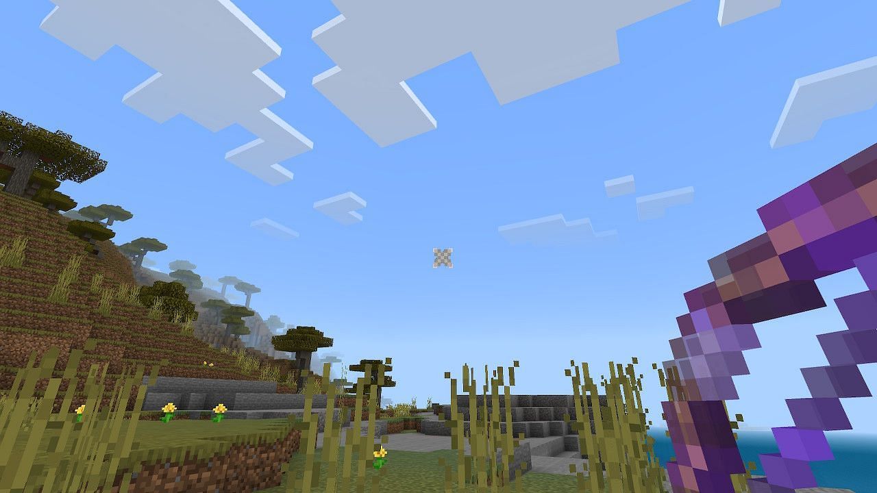 Firing a bow enchanted with Power V will hit enemies extremely hard (Image via Minecraft)