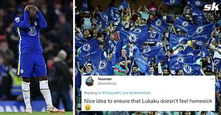 “Nice idea to ensure that Lukaku doesn’t feel homesick” – Chelsea fans mock club for what they made record-signing do