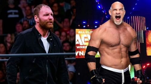 Jon Moxley (left) and Goldberg (right)