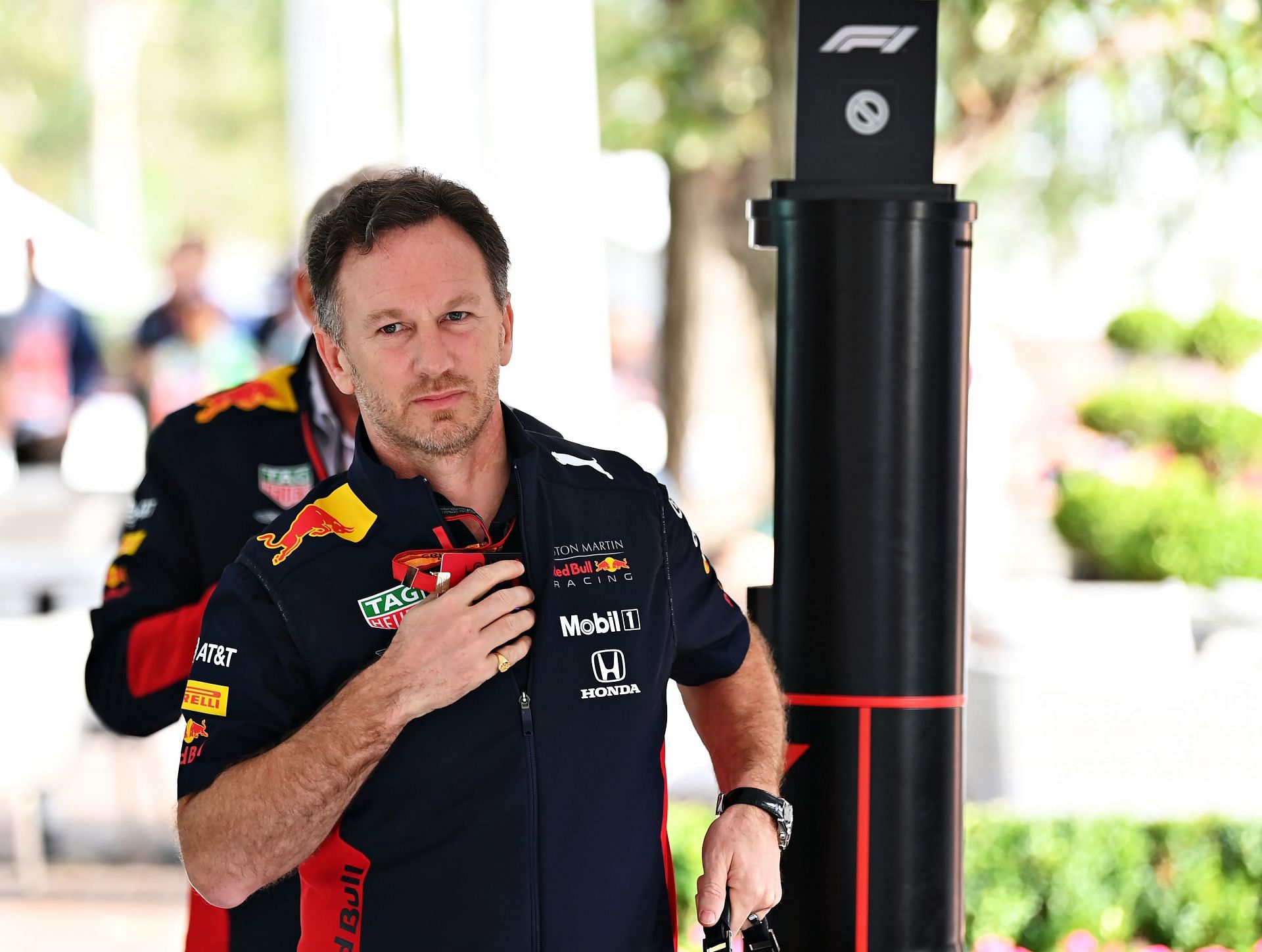  Red Bull team principal Christian Horner arrives for the F1 Grand Prix of Australia
