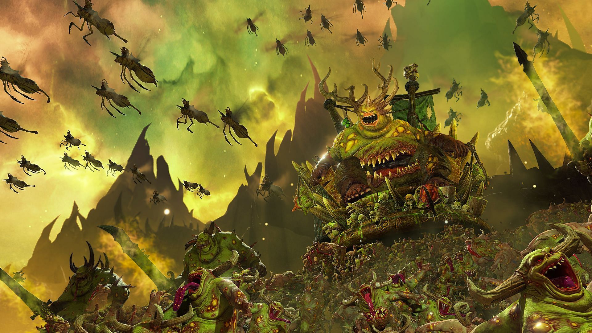 By combining the forces of all the Chaos Gods, players can create an unstoppable force in Total War: Warhammer 3. Image via Creative Assembly.