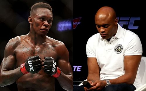 Israel Adesanya (left), Anderson Silva (right)