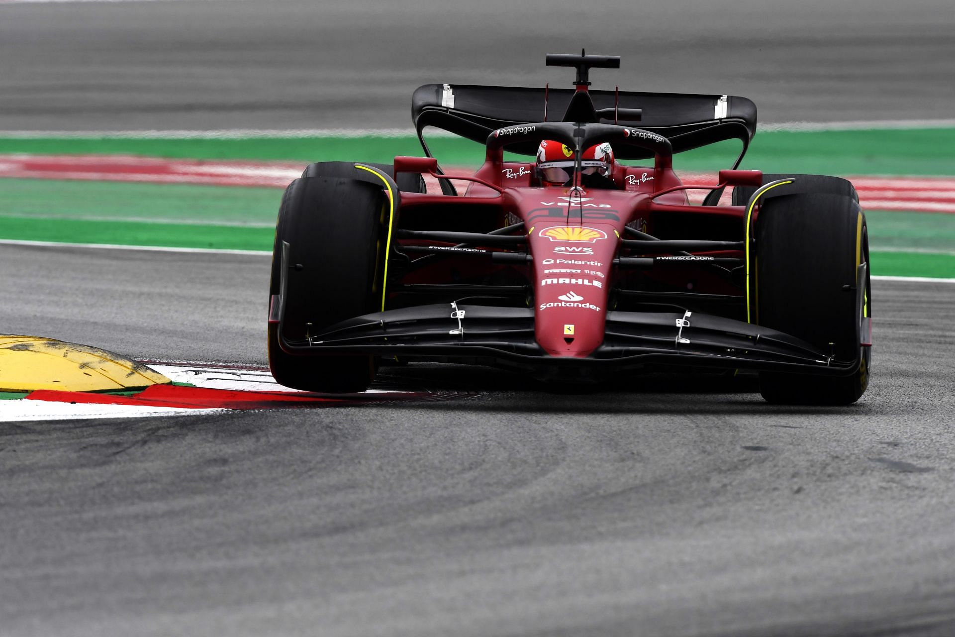 Charles Leclerc in action during the first pre-season testing session of 2022 (Photo by Rudy Carezzevoli/Getty Images)