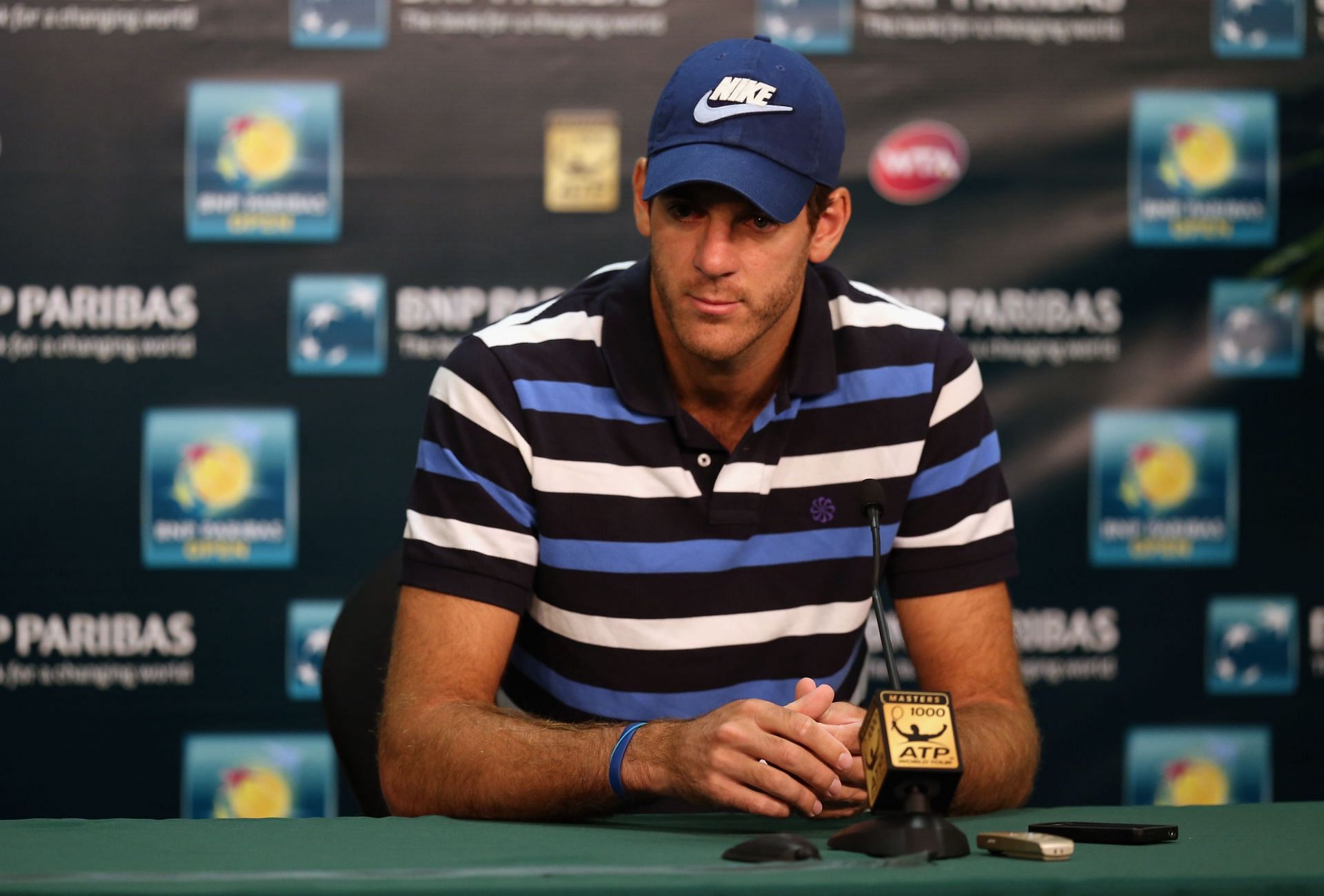 Del Potro missed most of 2014-15 due to a left wrist injury