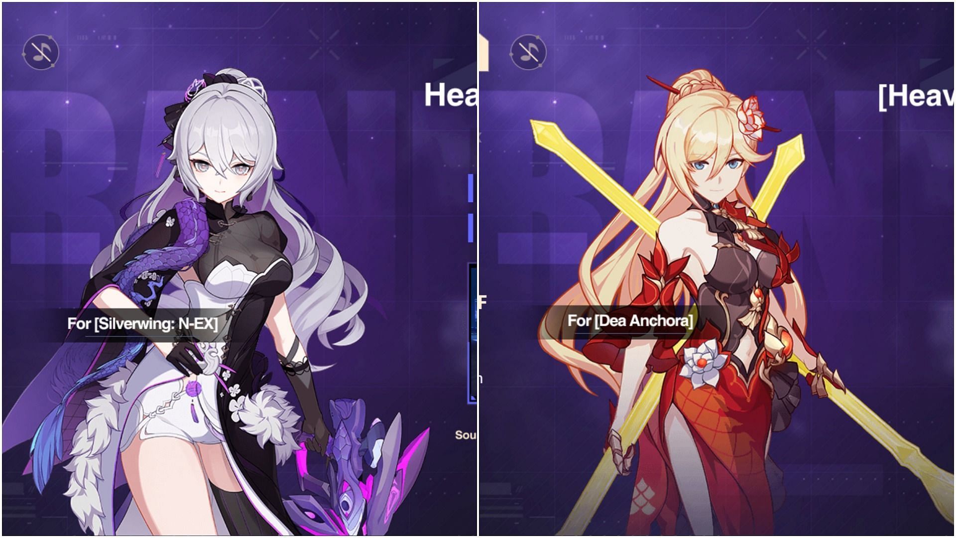 New outfits for Silverwing and Dea Anchora (Image via Honkai Impact 3rd)