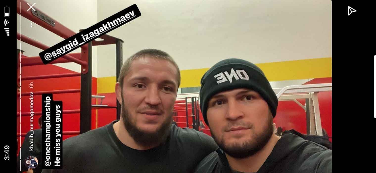 From Khabib Nurmagomedov&#039;s Instagram stories