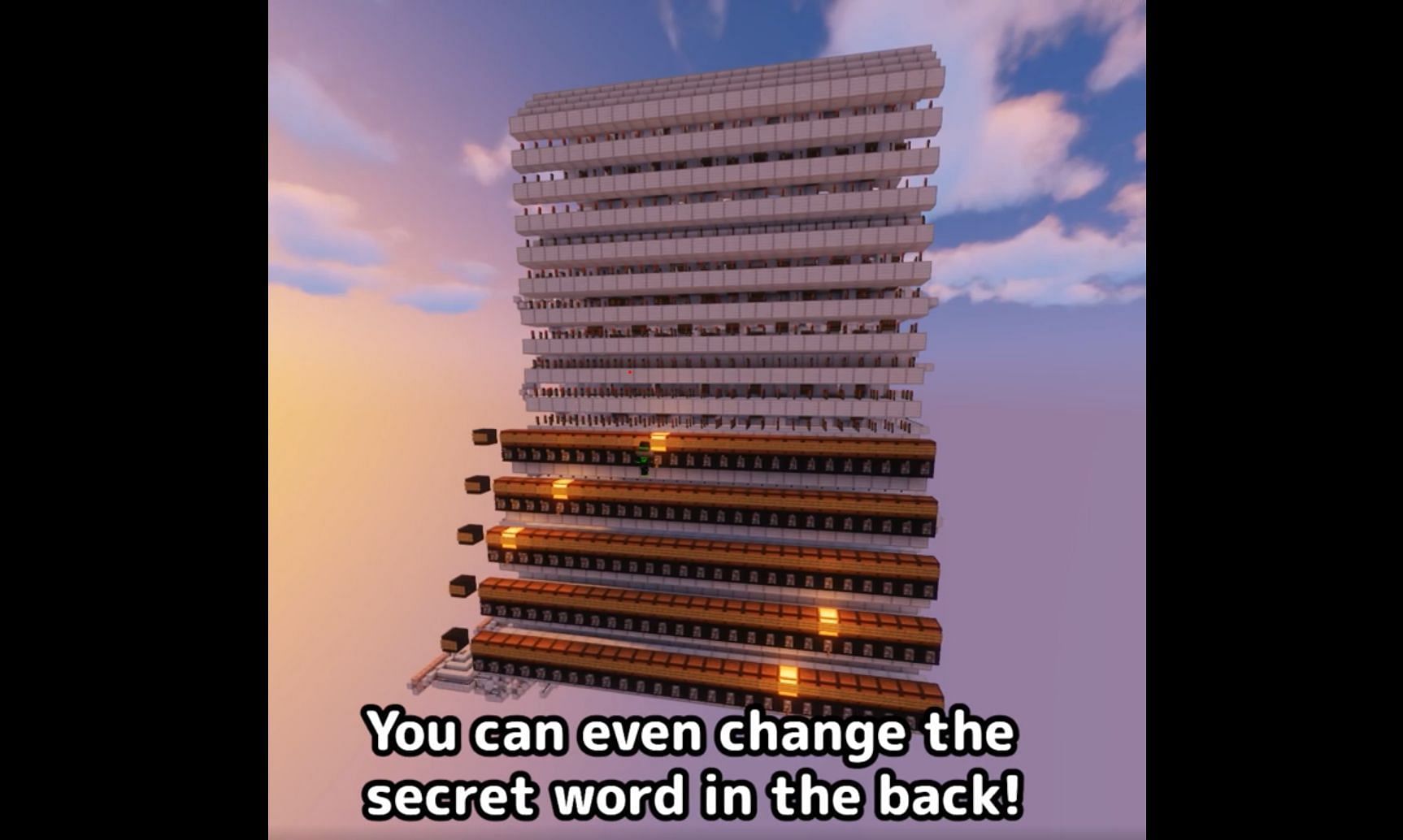 Players can also change the secret word from the back of the machine (Image via u/mattbatwings2 Reddit)