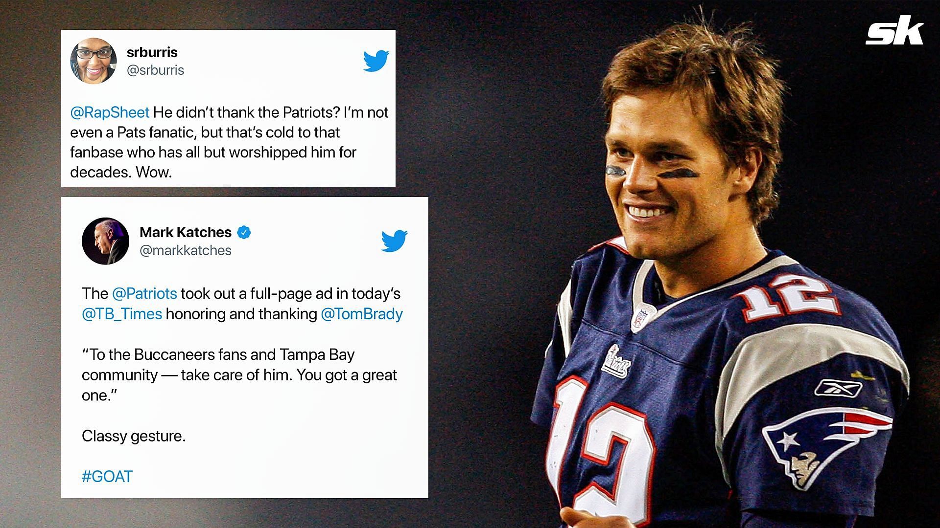 Who did Tom Brady not thank?