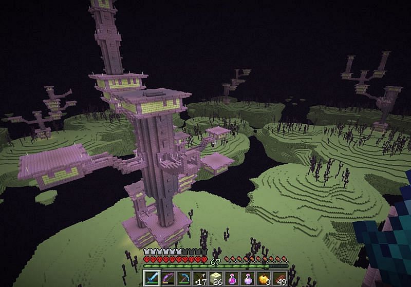 End Cities are difficult to get to (Image via Mojang)