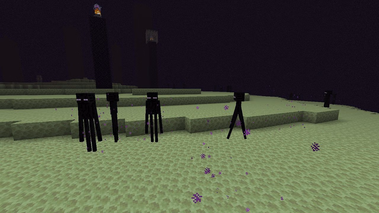 Minecraft player creates a texture pack showcasing different Enderman