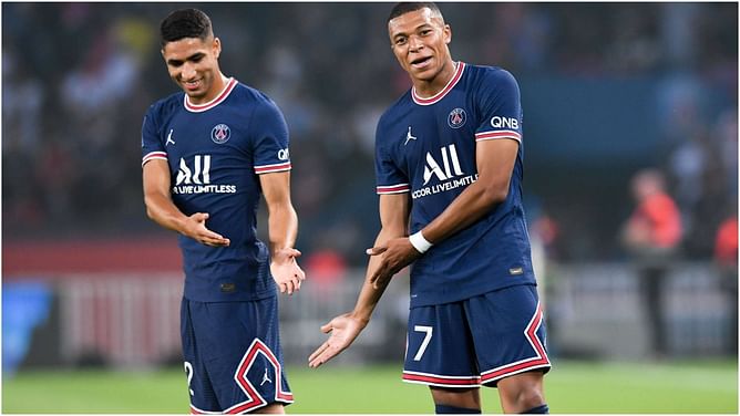 French superstar Kylian Mbappe makes an appearance on PSG teammate Achraf Hakimi’s FIFA 22 Twitch stream