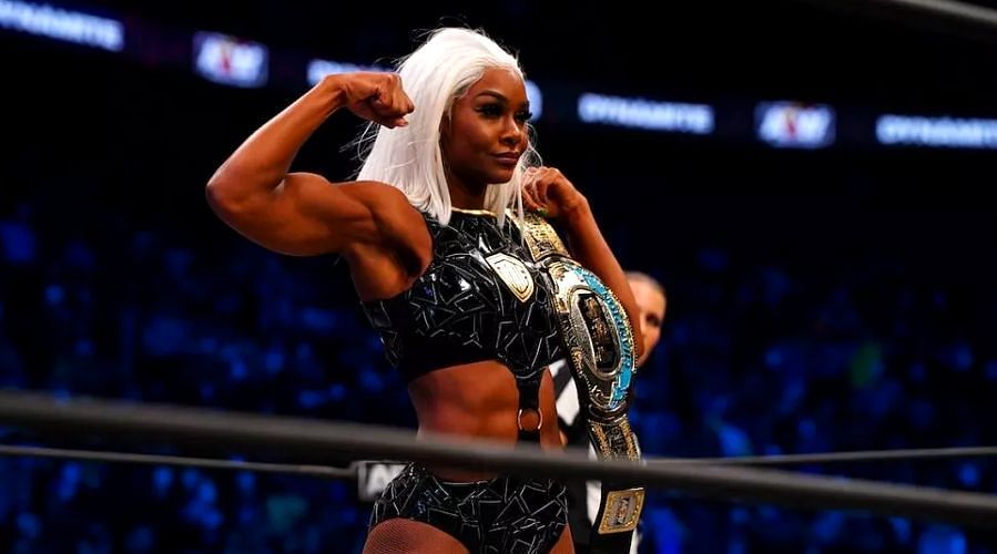 Former college basketball player Jade Cargill stands tall as the first-ever AEW TBS Champion