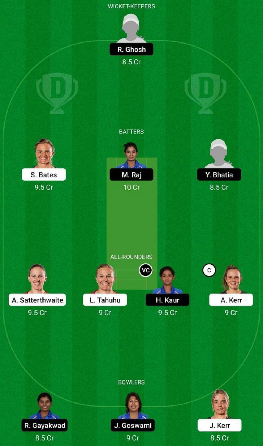 NZ-W vs IN-W Dream11 Fantasy Tip #2