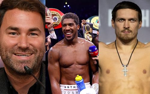 Eddie Hearn, Anthony Joshua, and Oleksandr Usyk