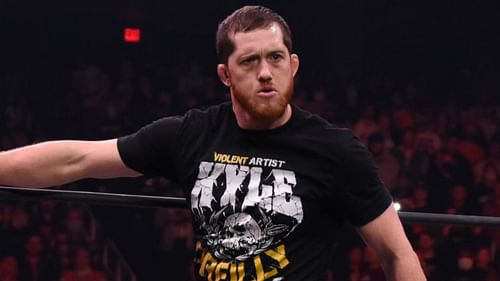 Kyle O'Reilly during his AEW debut in 2021