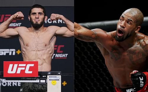 Islam Makhachev (left) and Bobby Green (right)